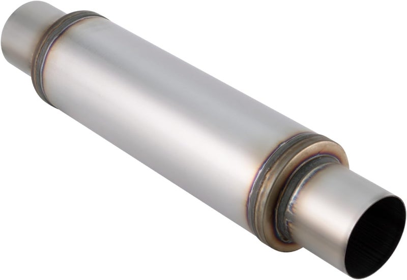 Piclafe 3 Inch Exhaust Muffler, 3" Inlet/Outlet 20" Overall Length Resonator, Stainless Steel Straight Through Design Performance Muffler, 1 PC - Image 1
